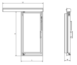 Cửa trượt Standard GAT-SD/1020